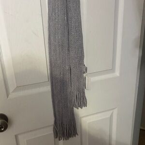 New York & Company Gray Knit Scarf